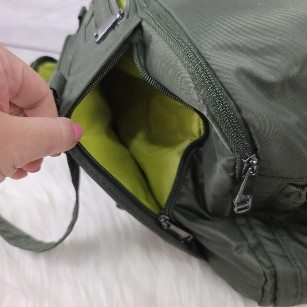 Lug Propeller Green Quilted Gym / Overnight Duffle Bag